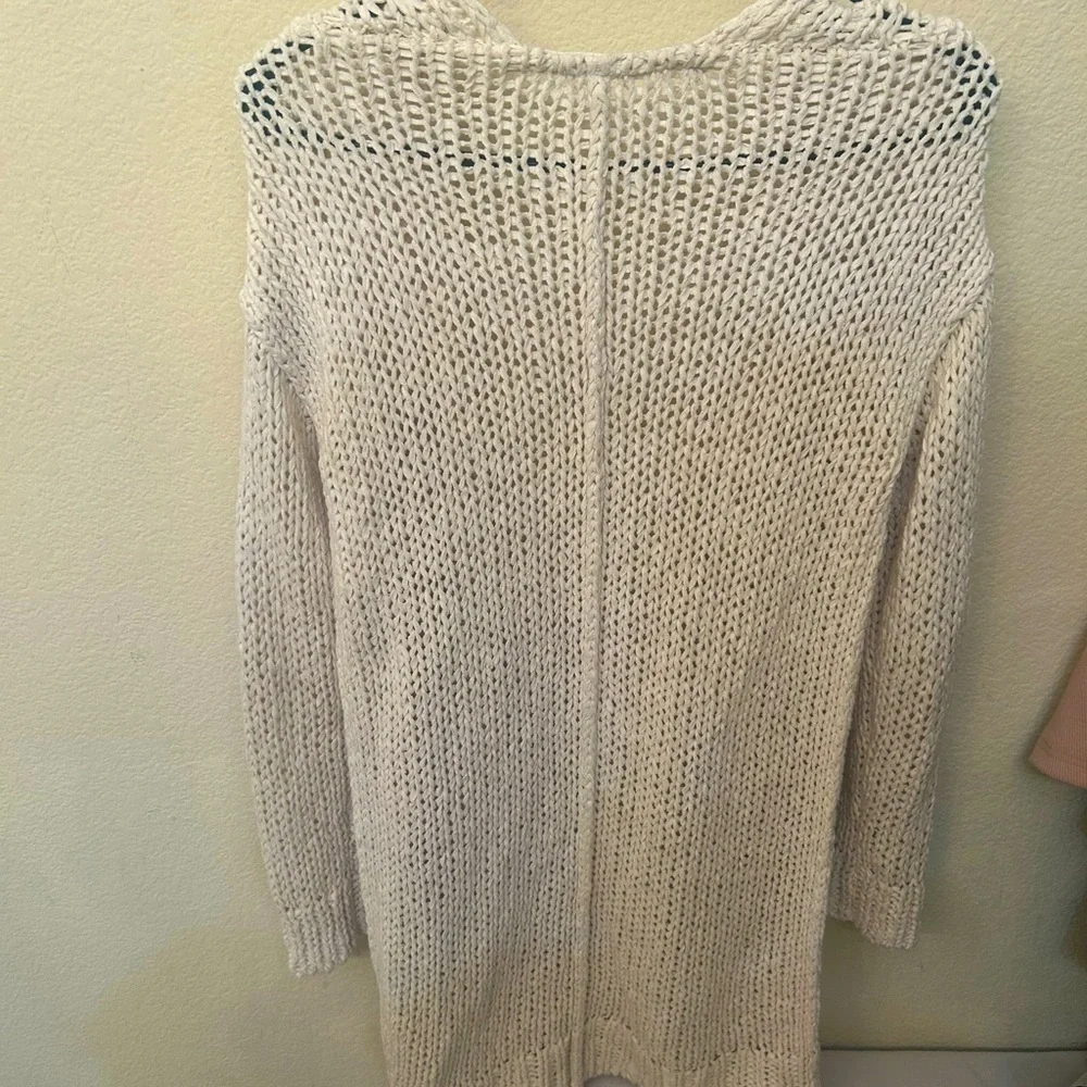 Free People White cardigan sweater. size:SP - Picture 4 of 6